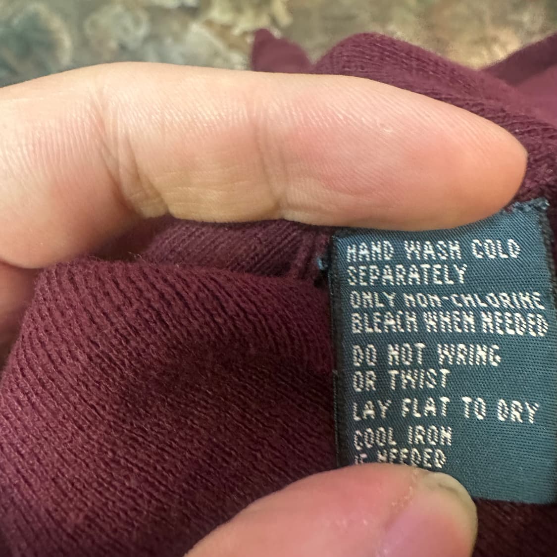 폴로 랄프로렌 스몰 포니로고 버건디피마코튼니트 M 상품이미지4