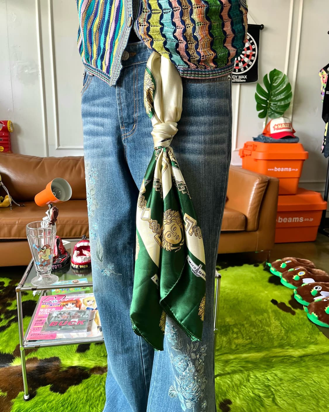 J. MICO SANCHO Paris Old Medusa Scarf 상품이미지3