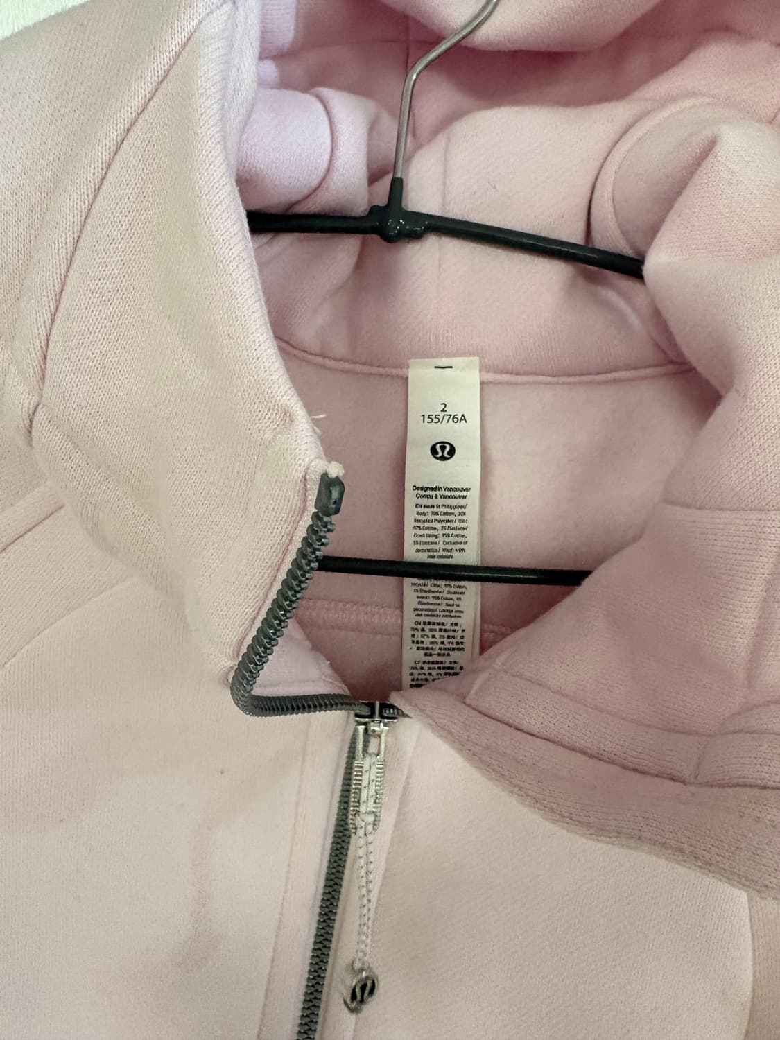 룰루레몬 스쿠바 후디 핑크 2사이즈 상품이미지7