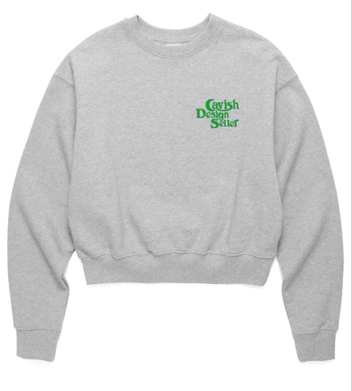 카비시 크롭 맨투맨 상품이미지2