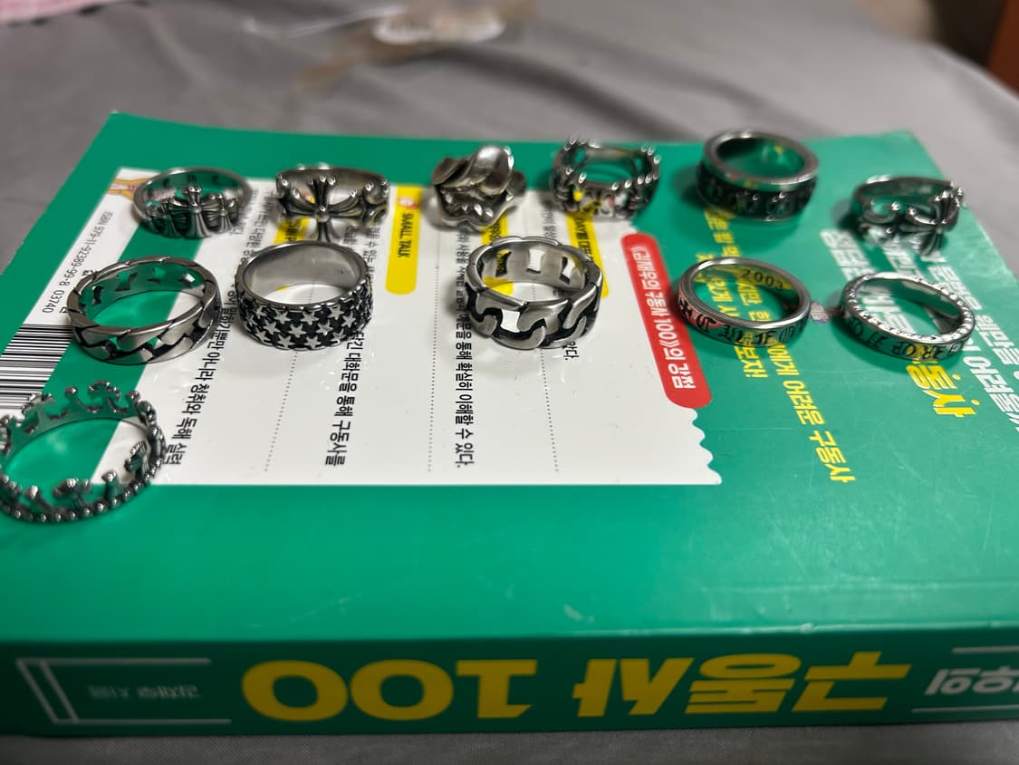 크롬하츠 스타일 써지컬 반지 일괄10만원 상품이미지2
