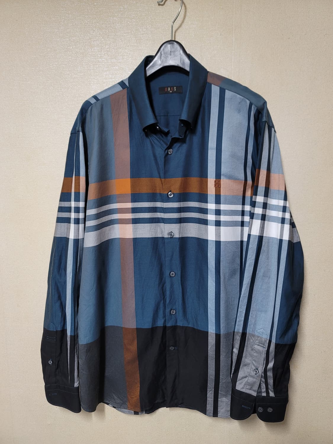 닥스 블루 체크셔츠 상품이미지1