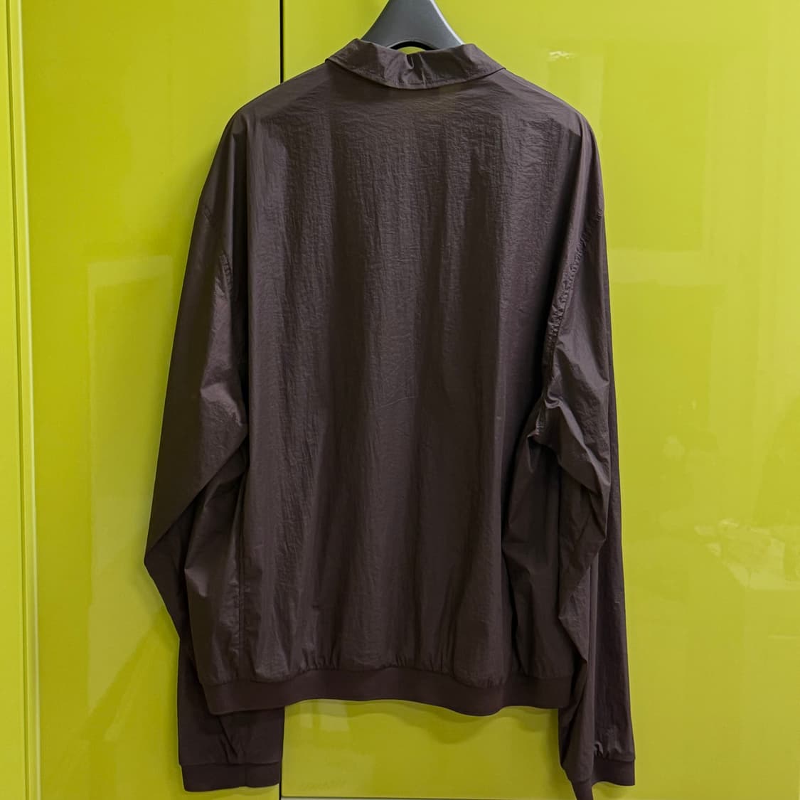 [L] 아모멘토 SHEER ZIP-UP SHIRTS 셔츠자켓 버건디 상품이미지6