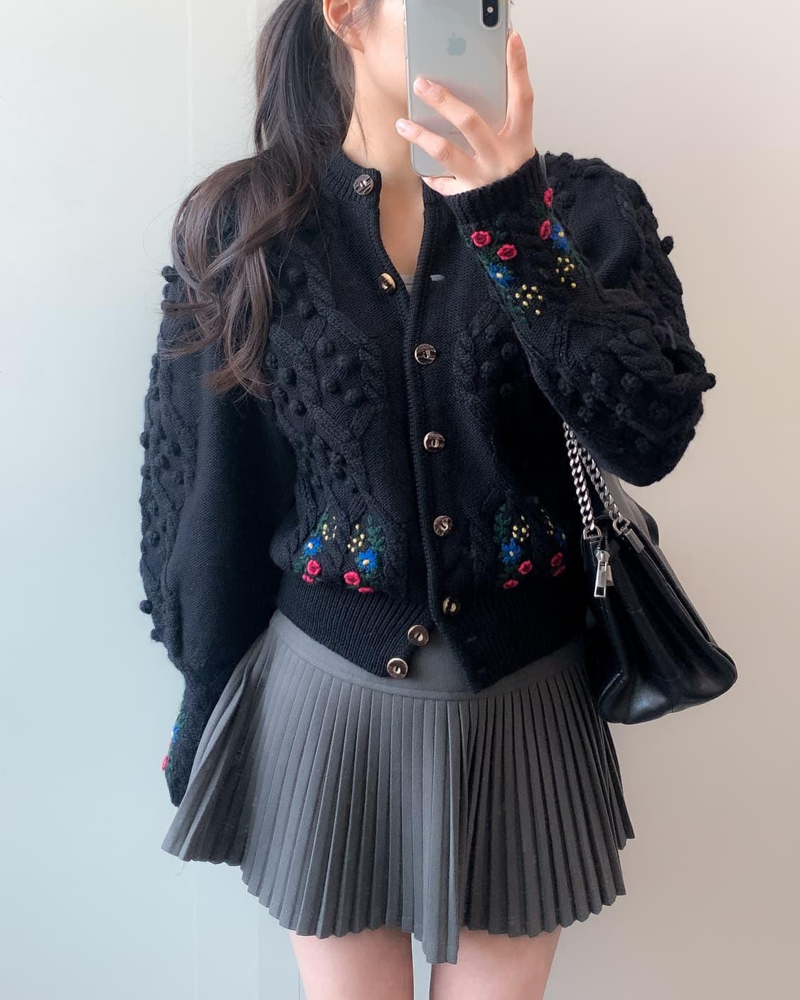 Mcdavid  울 자수 가디건 상품이미지1