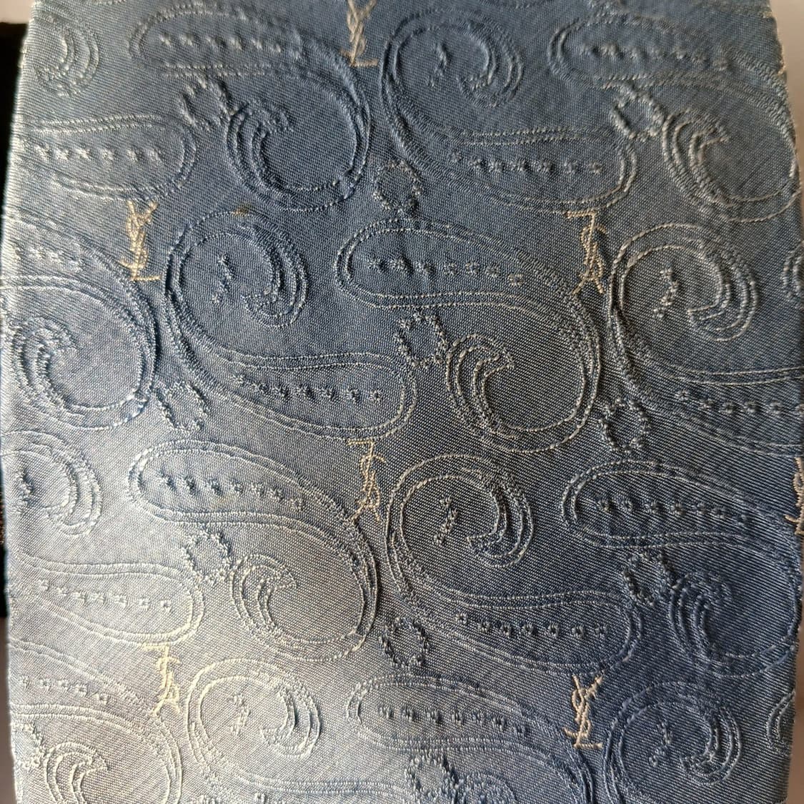 입생로랑 실크 페이즐리 자카드 넥타이 9.5cm B등급 a19712 상품이미지8