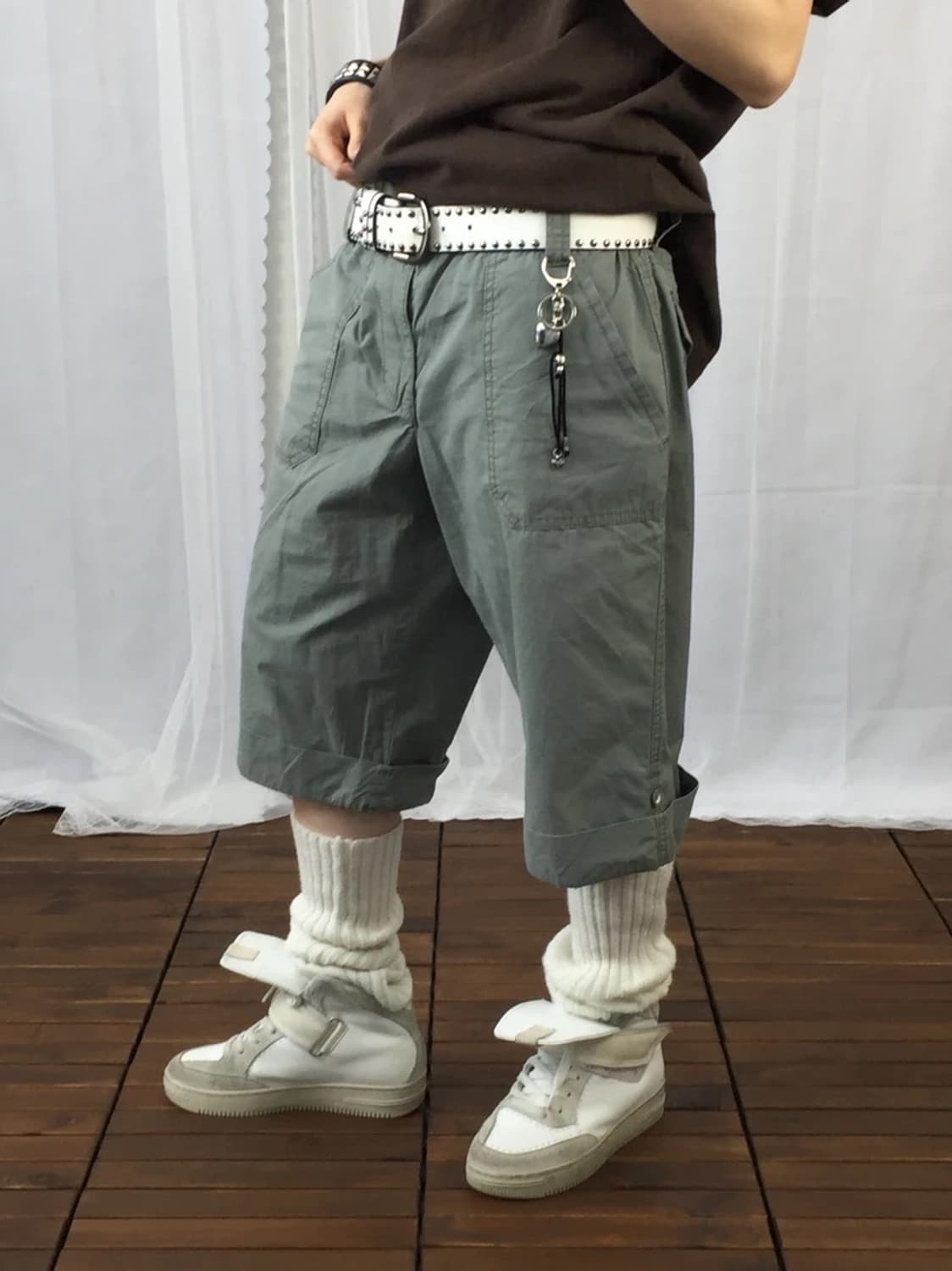 Jeanstar Grey Cotton Bermuda Shorts 상품이미지2