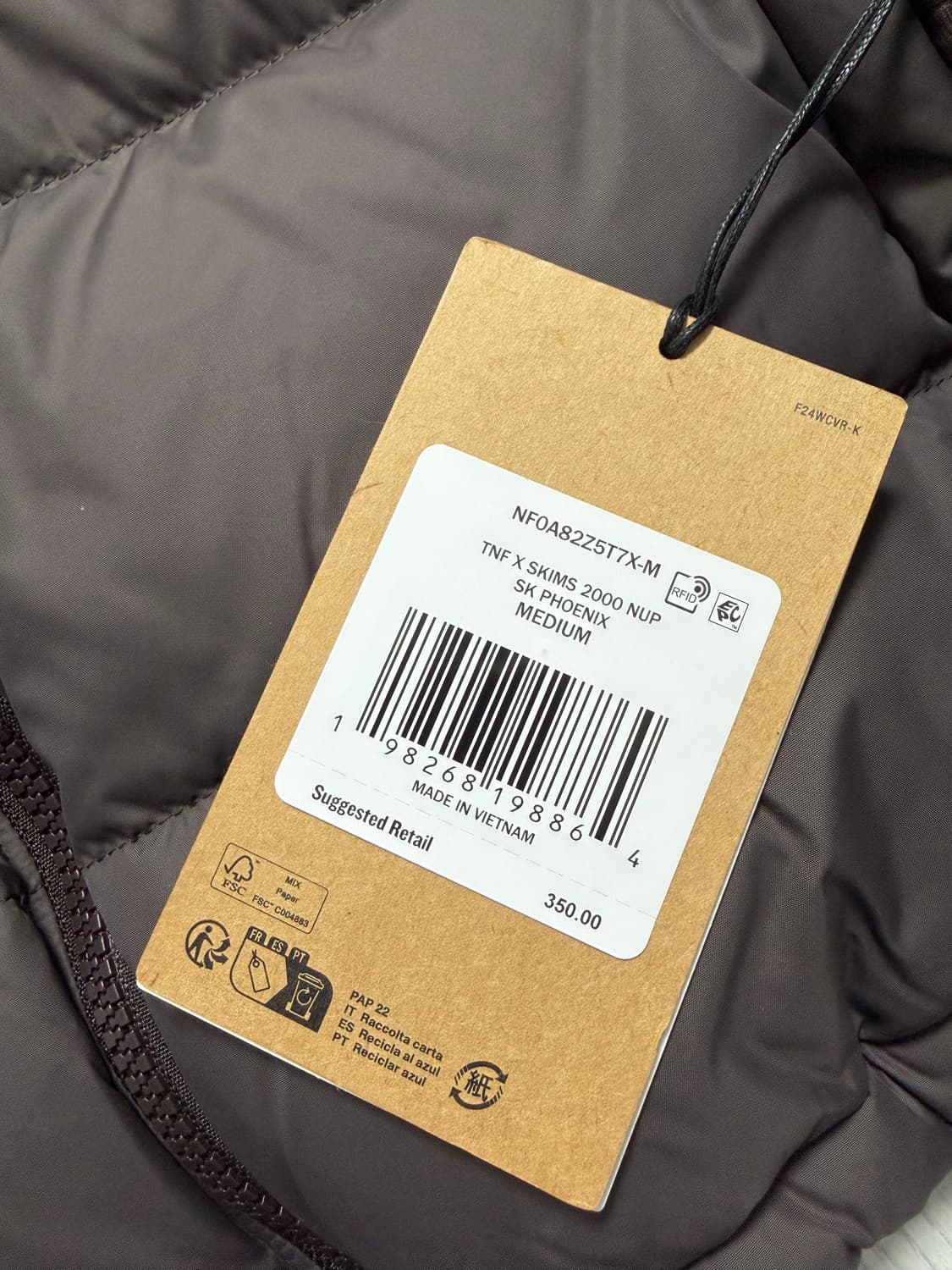 노스페이스  x SKIMS 피닉스 컬러 M 상품이미지2