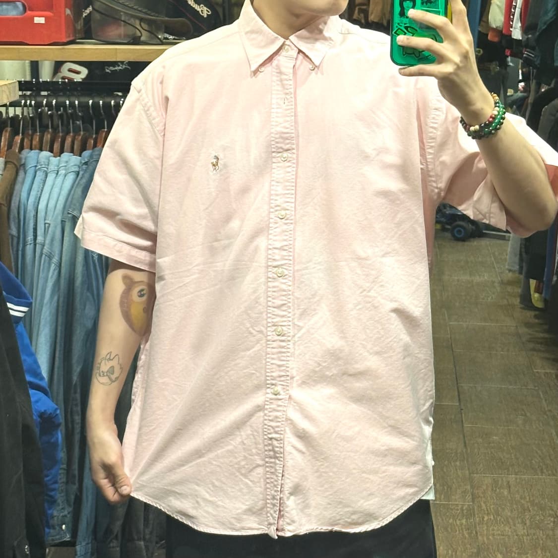 [HI] 폴로 랄프로렌 반팔셔츠 핑크 상품이미지1