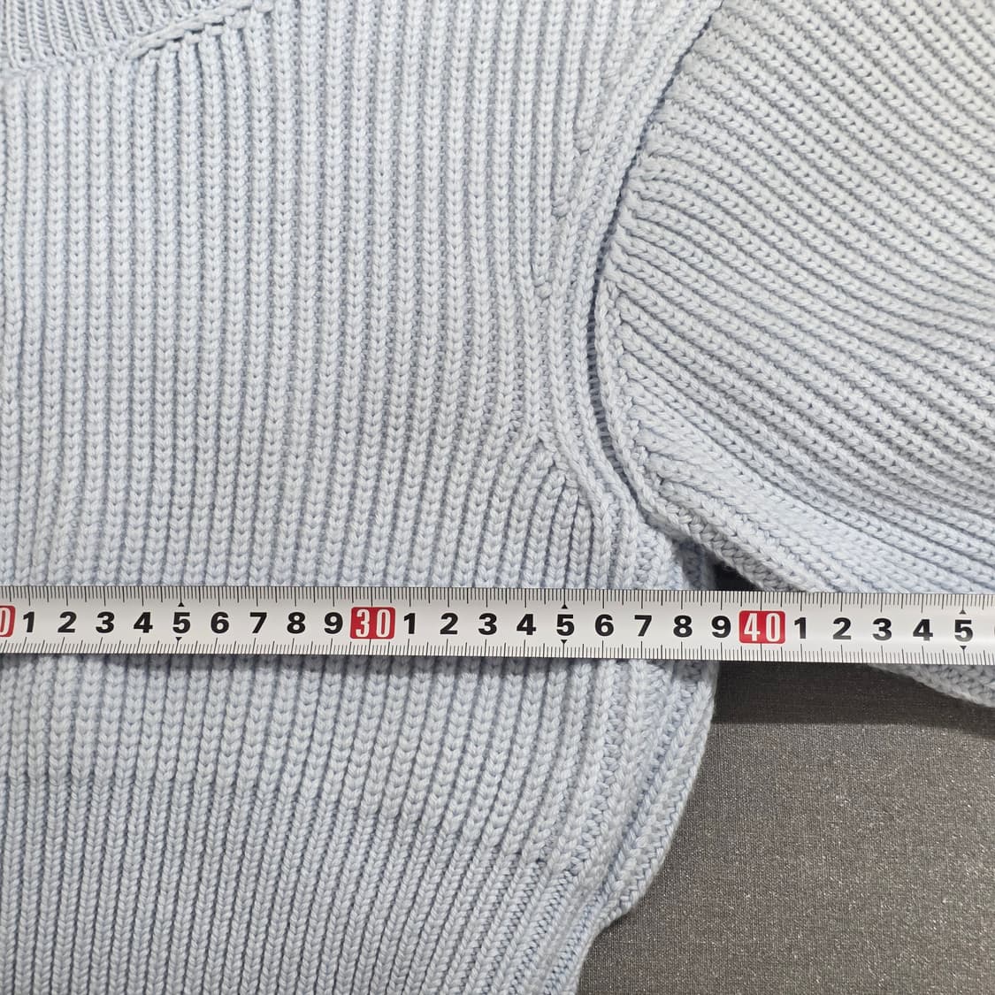 36) 자크뮈스 라 마이유 리소울 더블 칼라 스웨터 라이트블루 상품이미지8