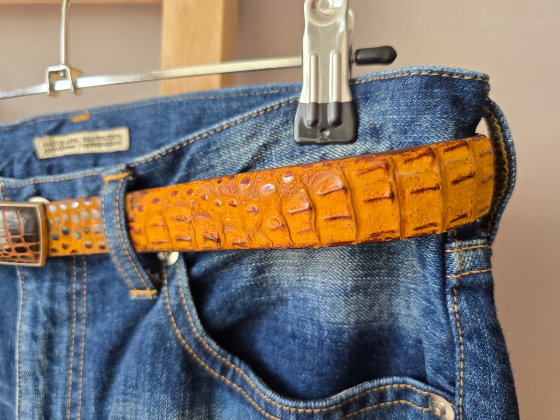 RARE 80s Japan Archive - Crocodile Belt 상품이미지3