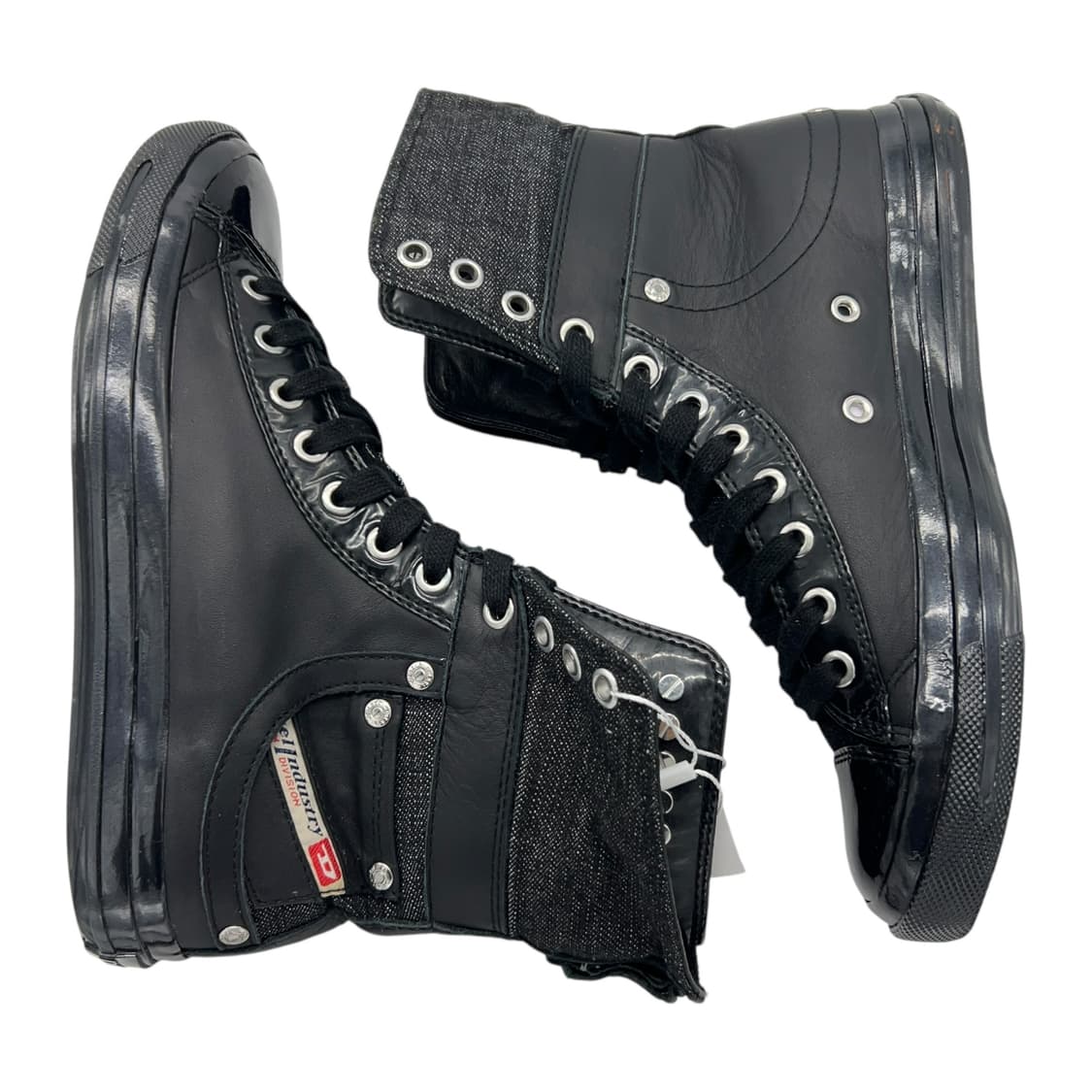 245 Vtg 디젤 마그네틱 트위스터 스니커즈 하이 블랙 상품이미지3