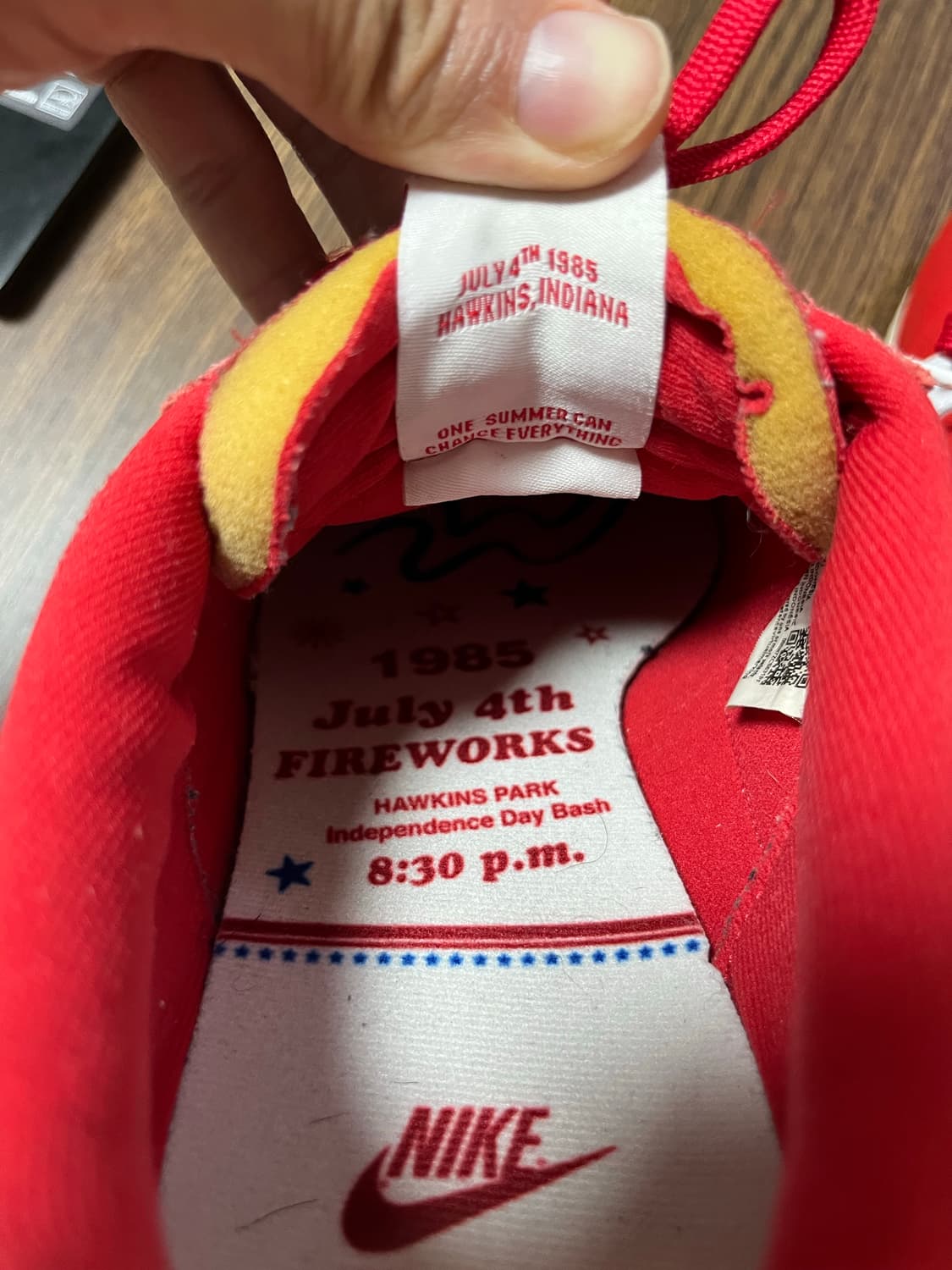 나이키x기묘한이야기 코르테즈(레드, 270사이즈) 상품이미지3