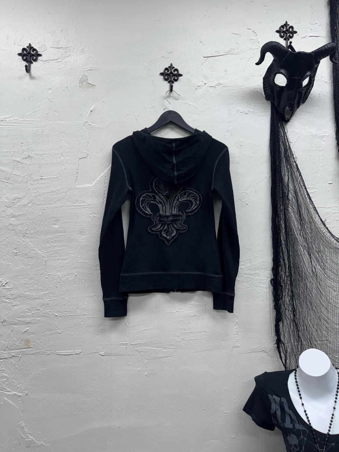 Cook jeans 00s y2k ribbed hoodie 상품이미지6