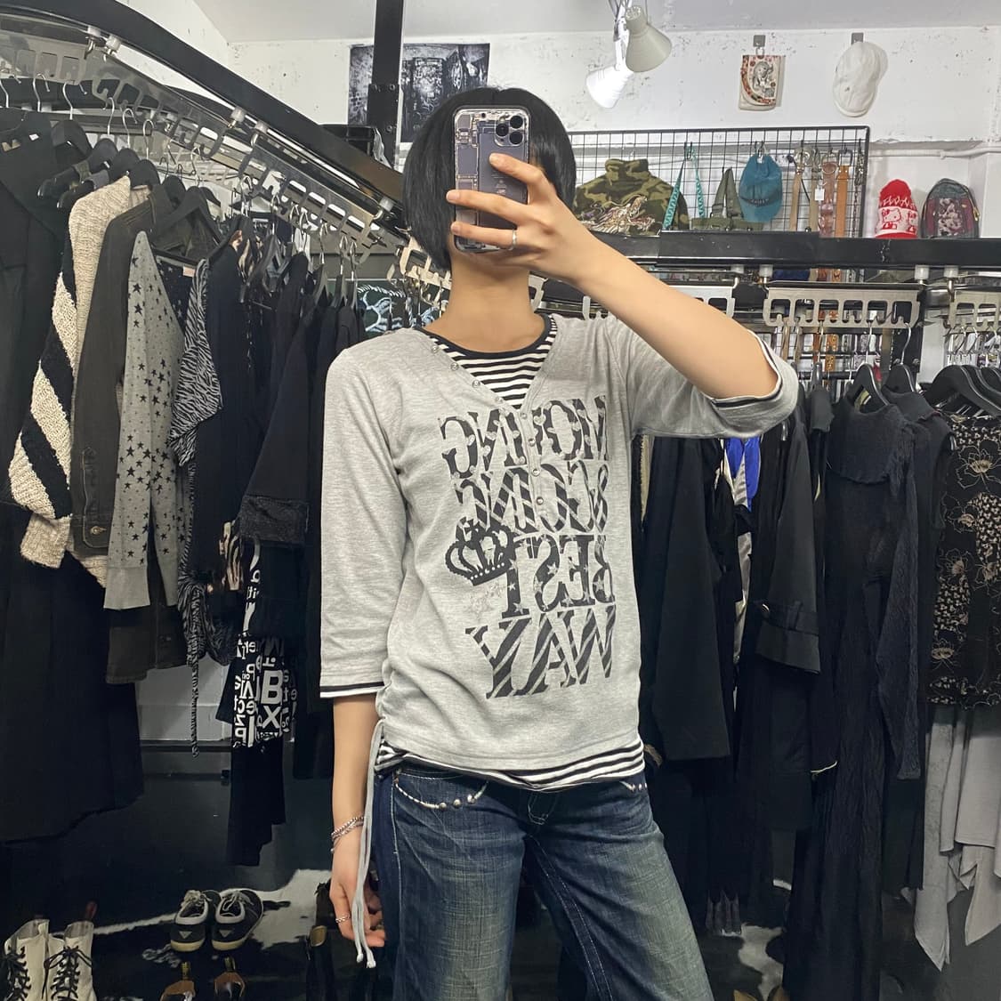 LemonTree 레이어드 디테일 셔링 롱슬리브 상품이미지1