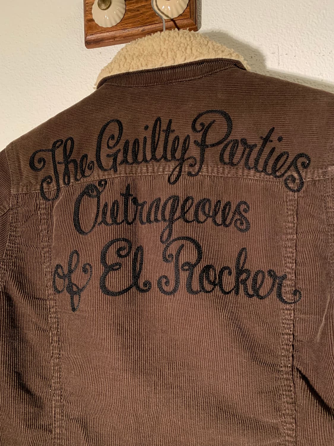 와코마리아 체인스티치 코듀로이 보아 자켓 상품이미지3