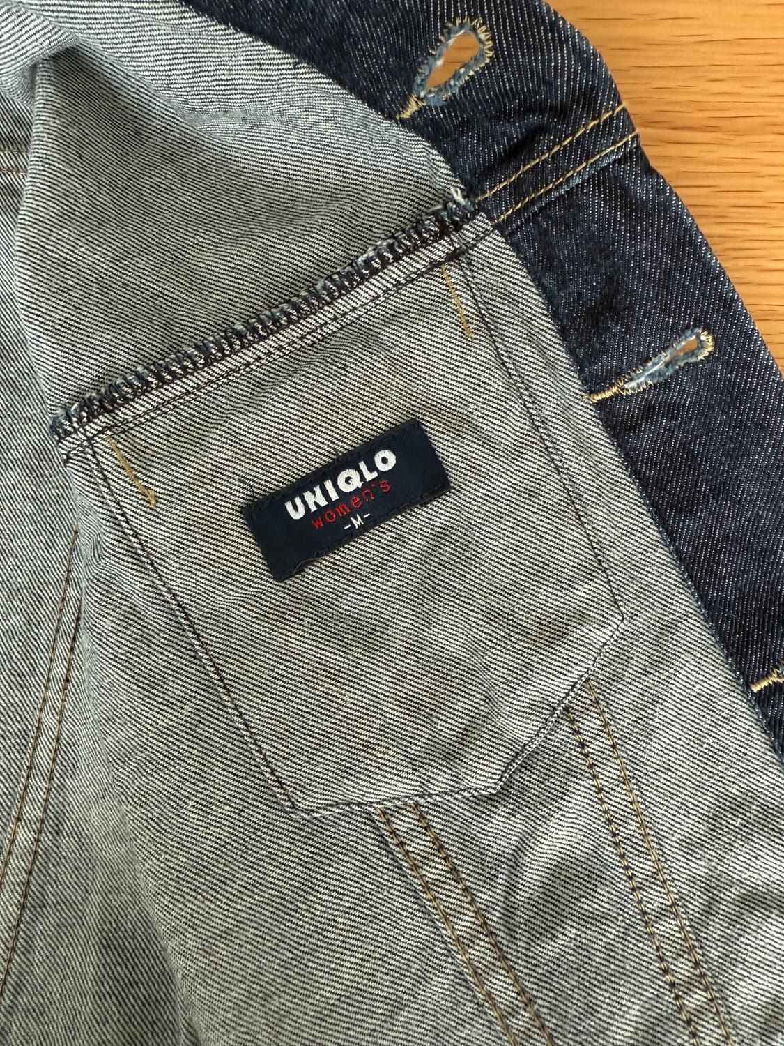 올드 유니클로(UNIQLO) 박스로고 데님자켓 상품이미지7