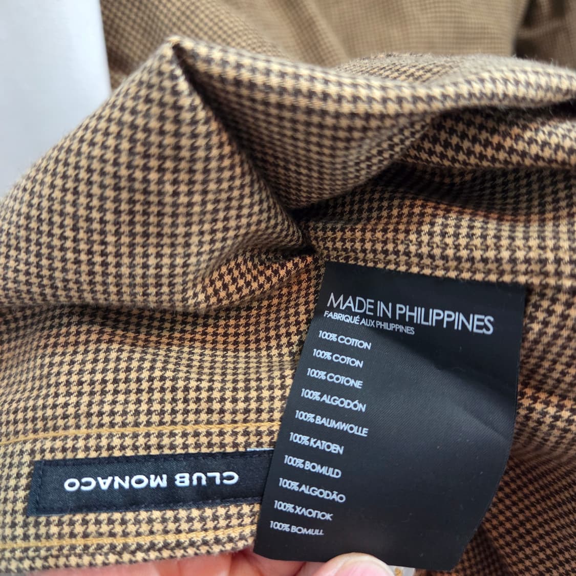 클럽모나코 f/w 브라운 체크 셔츠 상품이미지5