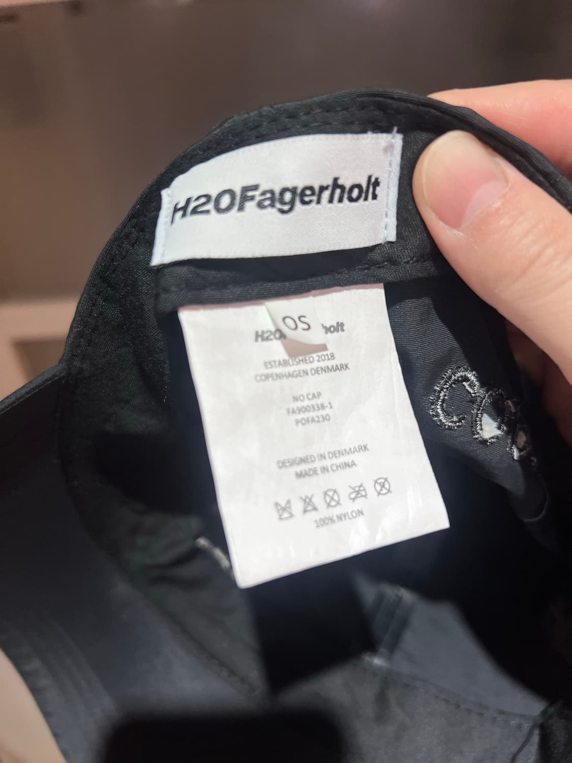  h20 fagerholt cap/ 올랜도 블룸 블랙 캡 / 프리 상품이미지9