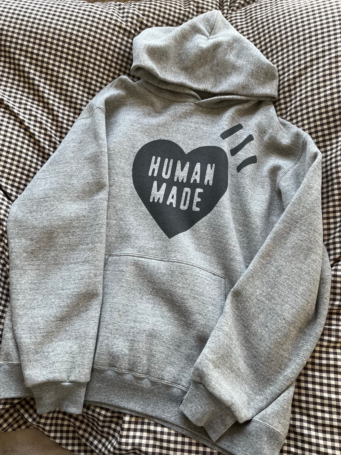 휴먼메이드 / 하트로고 후드 그레이 / XXL 상품이미지1