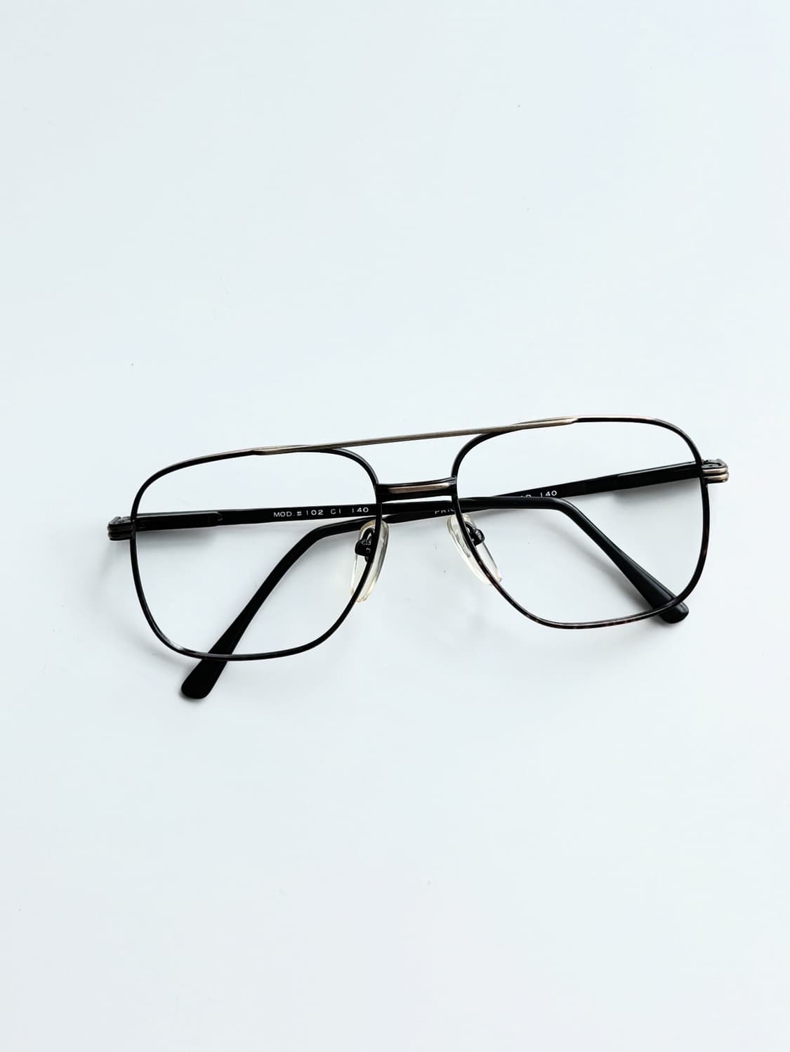 90s Priority Eyewear 엔틱 스퀘어 보잉 빈티지 안경 상품이미지2