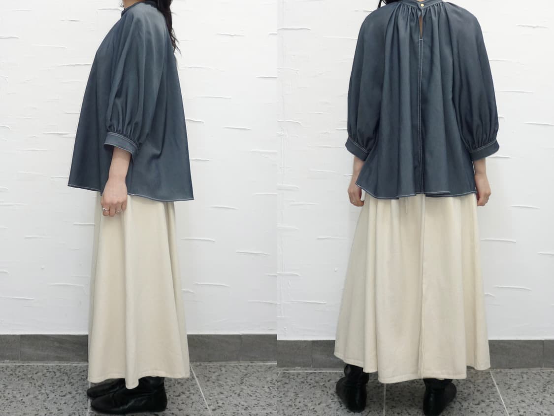 blue breeze flare blouse 상품이미지3