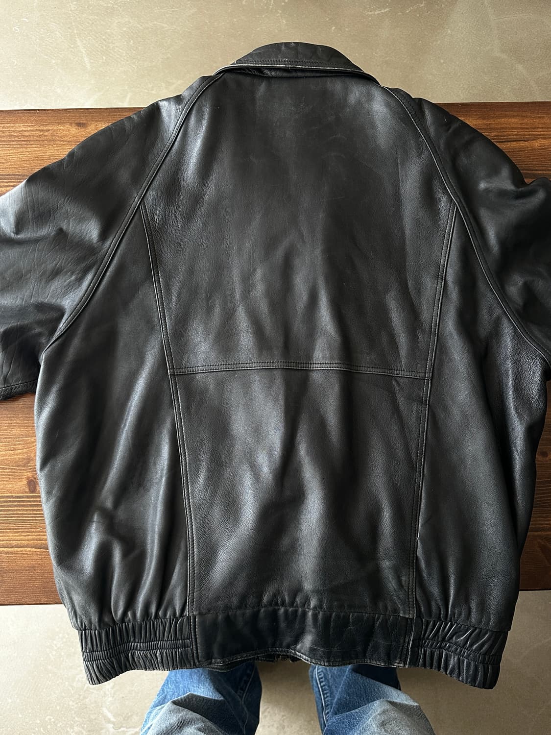 Eltoro 클래식 레더 블루종 자켓 상품이미지5