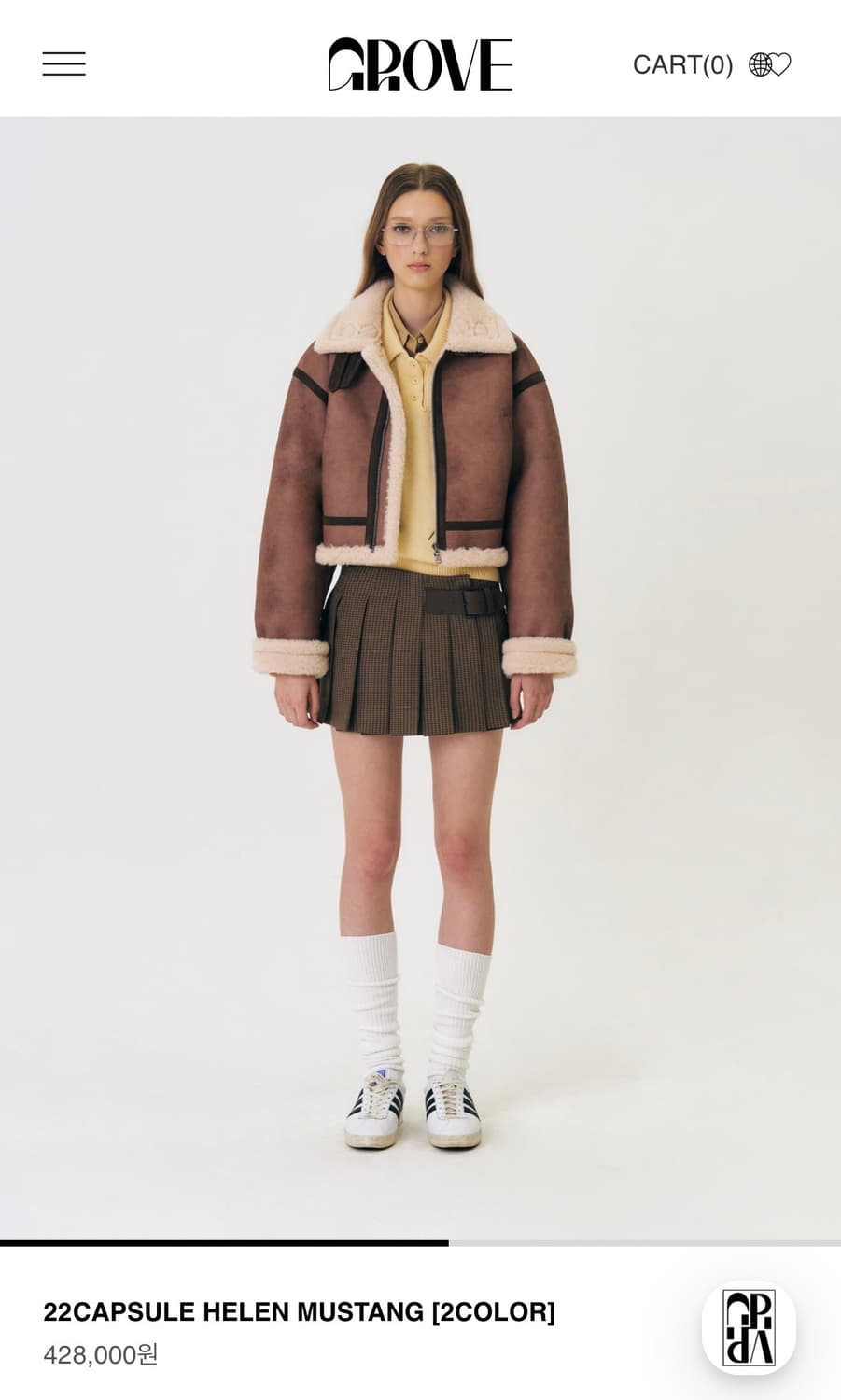[GROVE] 그로브 capsule helen 무스탕 상품이미지4