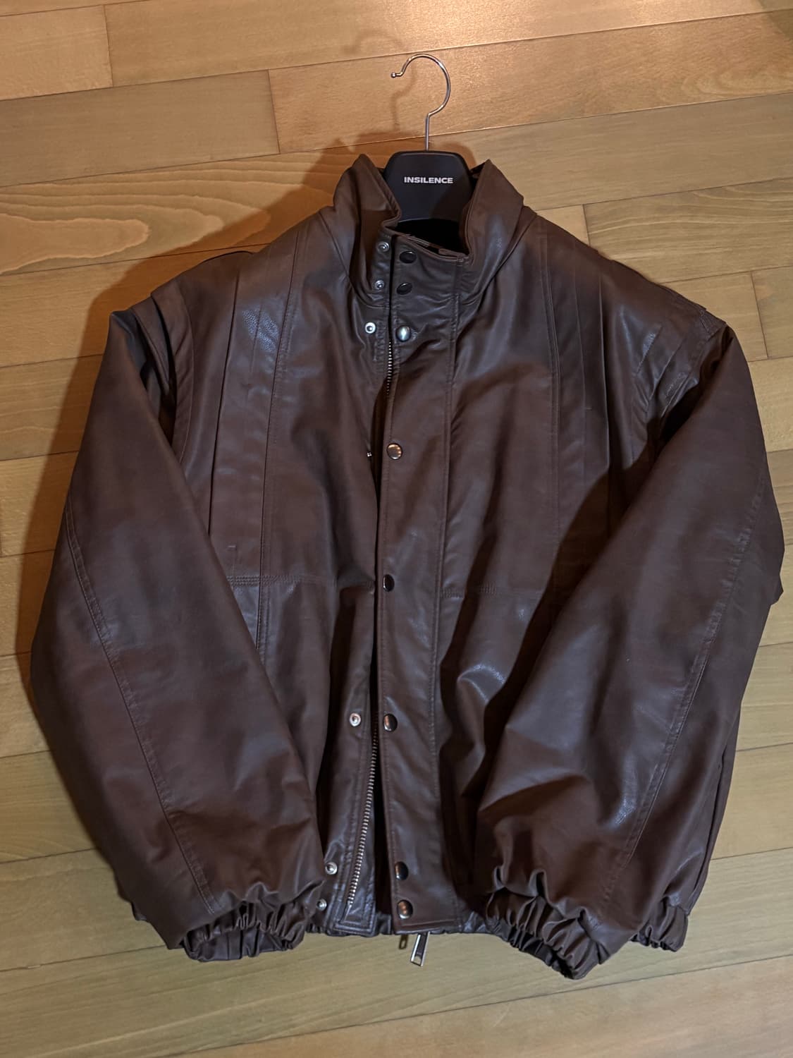 비슬로우 비건레더 자켓 상품이미지4