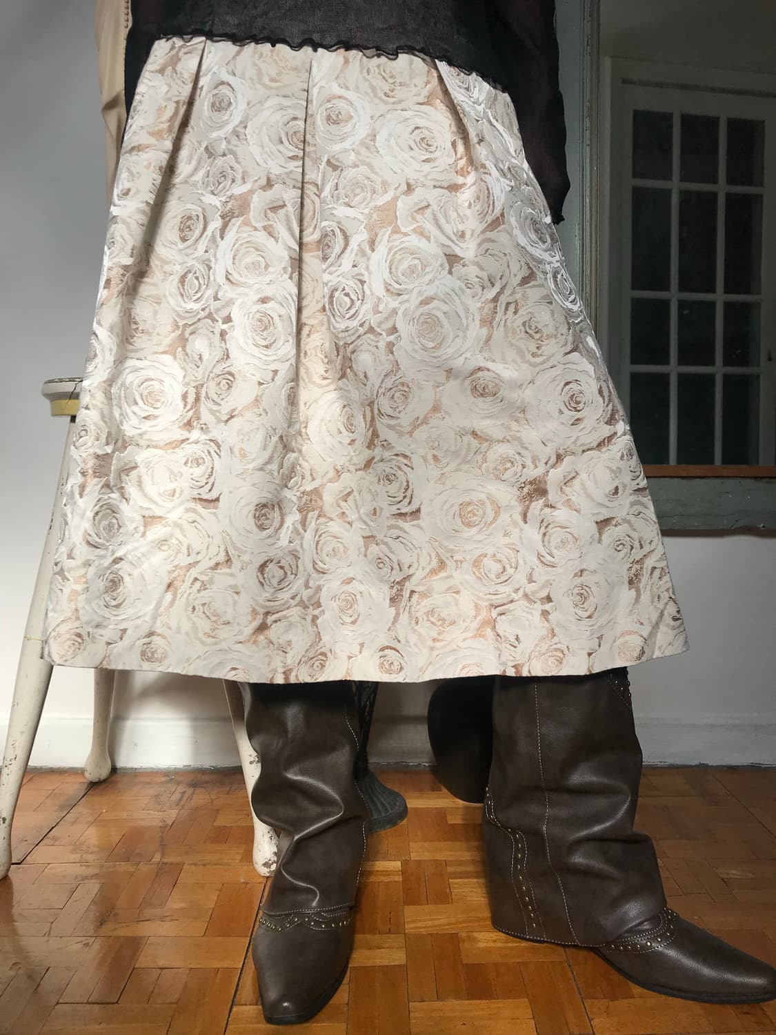 vintage pattern skirt 상품이미지4