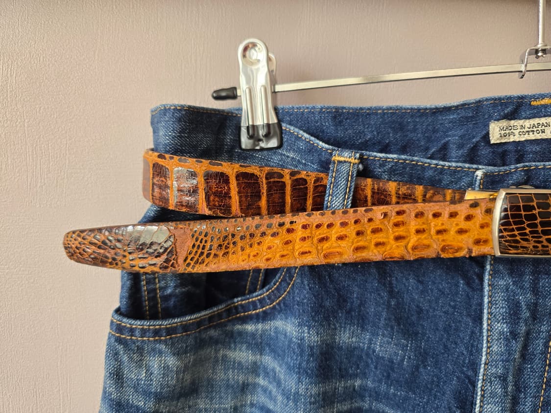 RARE 80s Japan Archive - Crocodile Belt 상품이미지4