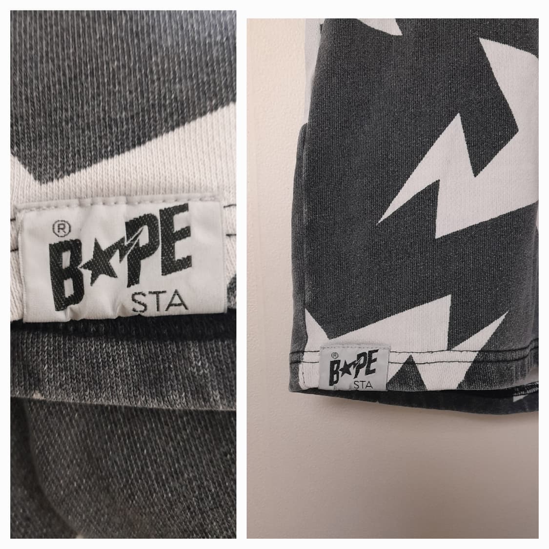 BAPE STA PATTERN 스웨트 쇼츠 L/32"~34" 상품이미지4