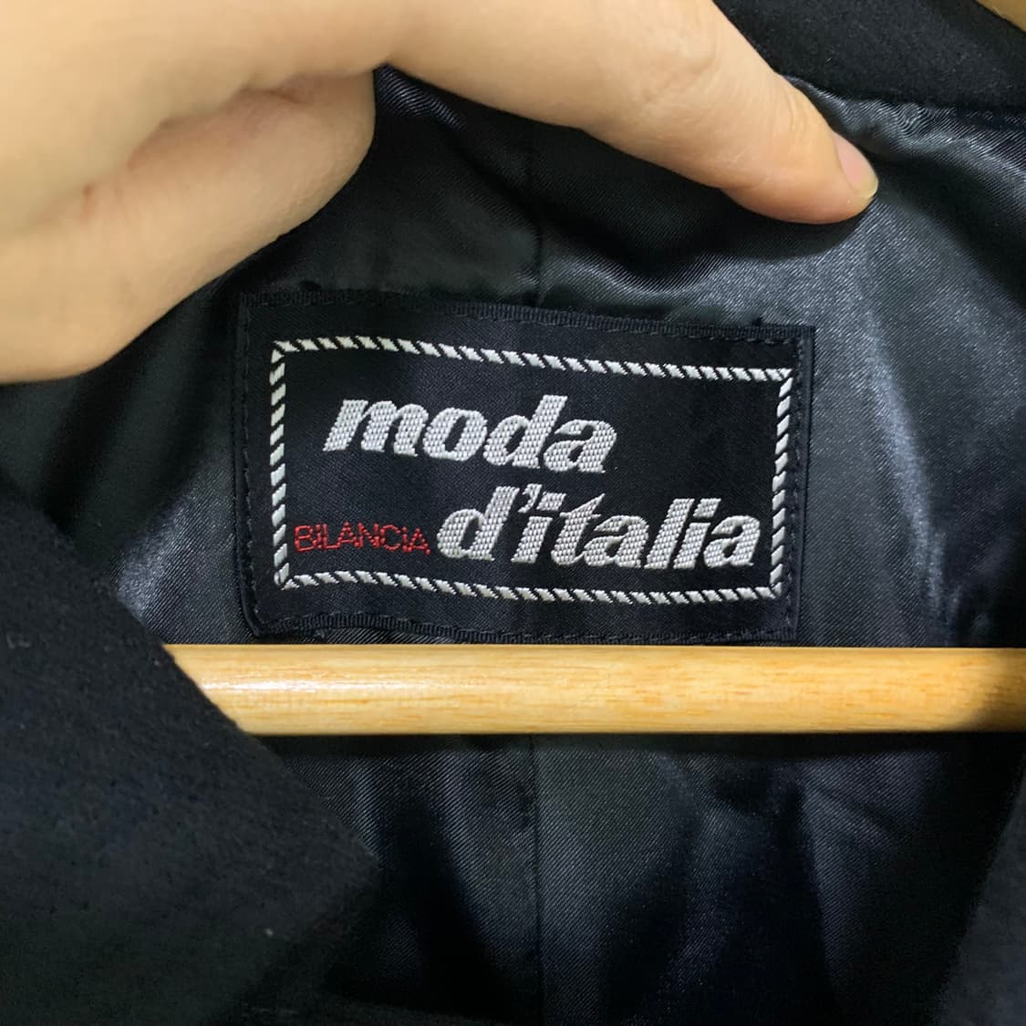 jpn 일본 빈티지 캐시미어 울 혼방 블랙 코트 M 상품이미지4