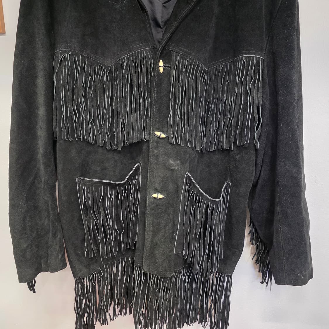 빈티지 웨스턴 프린지 스웨이드 자켓 상품이미지3