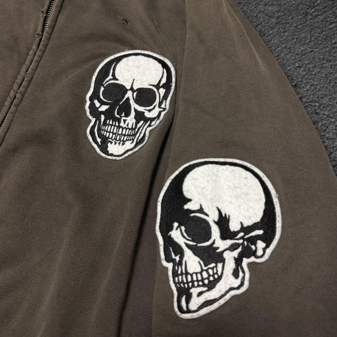 04SS 넘버나인 더블 스컬 지퍼 후드 집업 상품이미지4