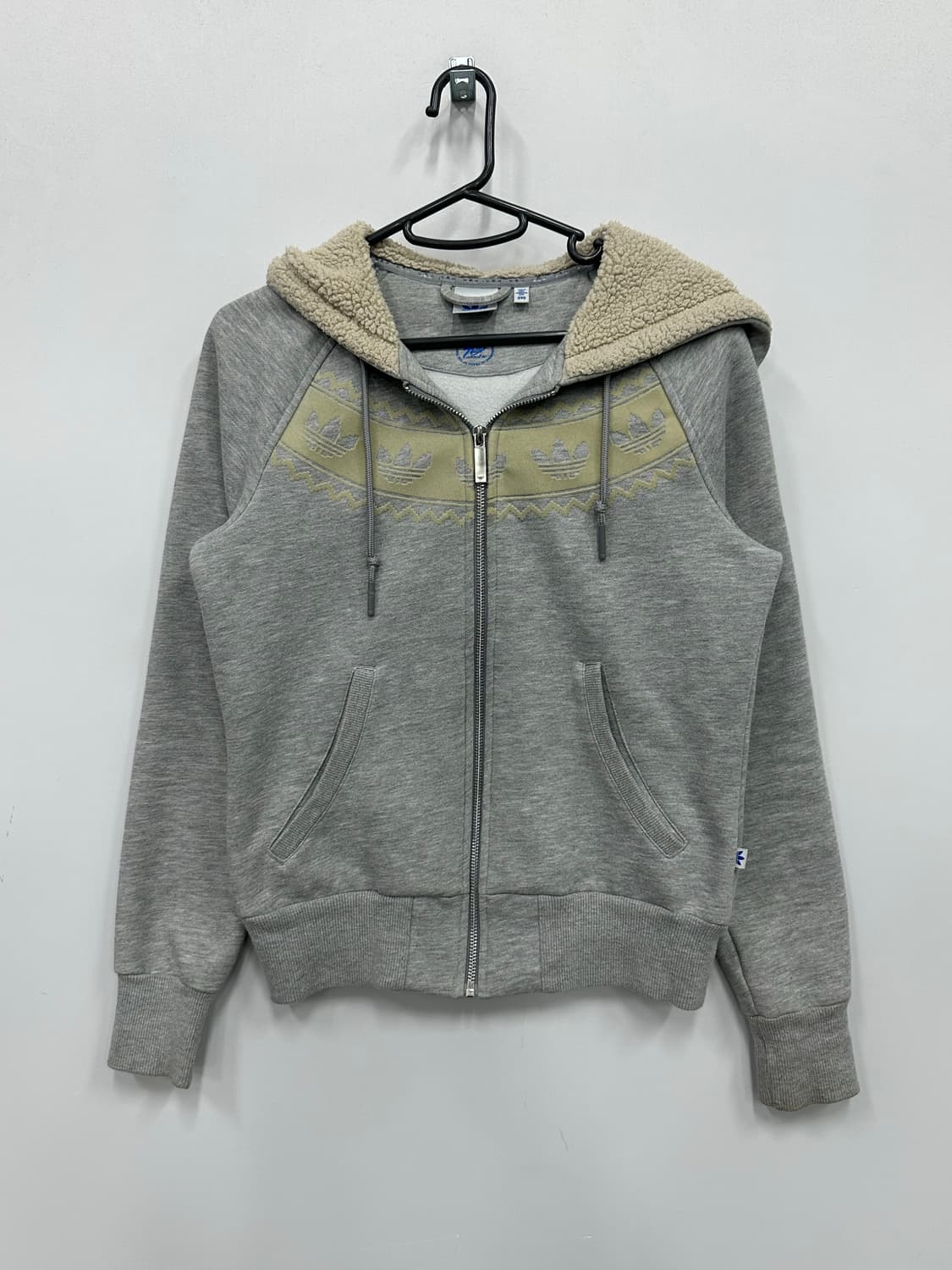 아디다스 노르딕 양털 그레이 후드집업  상품이미지1