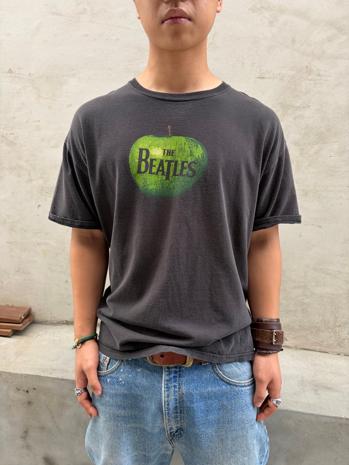 00’s Beatles Apple Records logo print T 상품이미지3