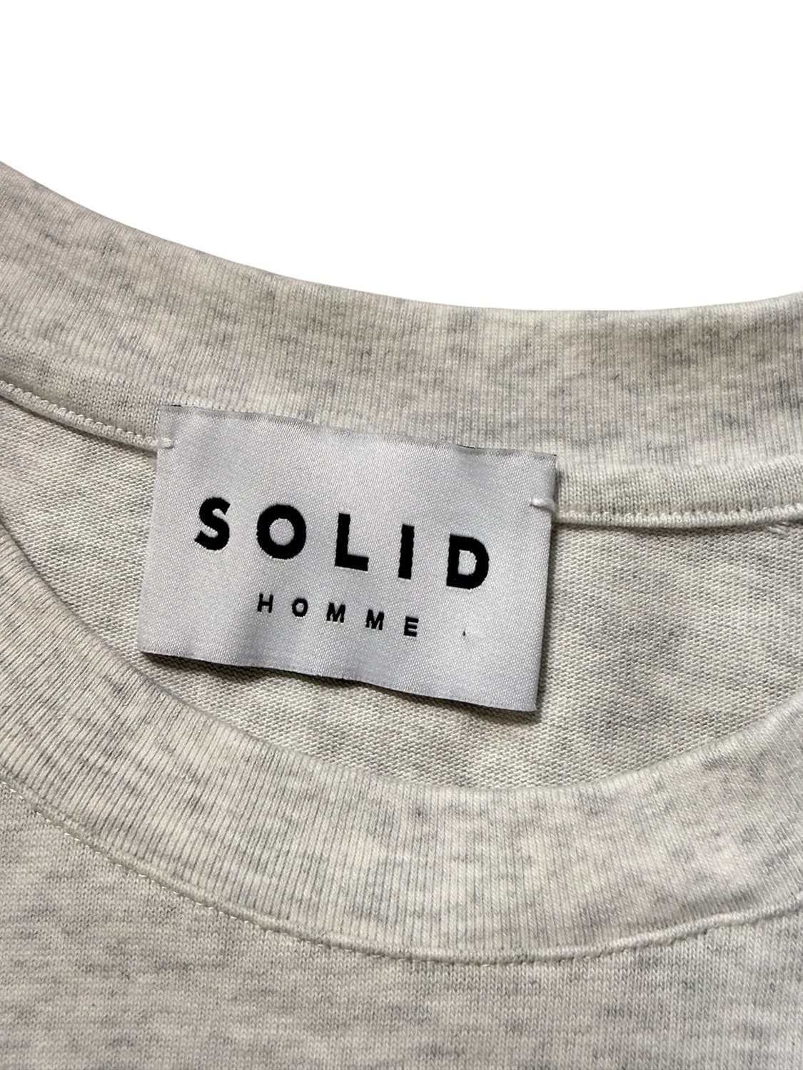 Solid Homme 솔리드옴므 백로고 롱슬리브 23SS 상품이미지5