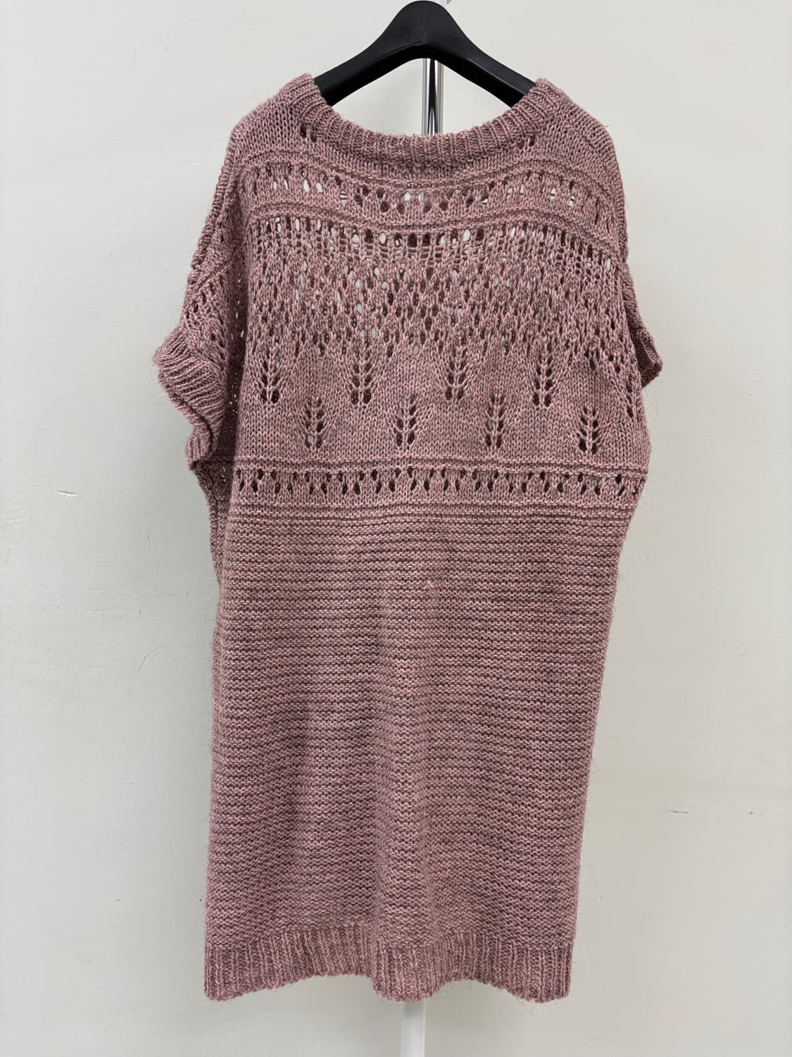 빈티지 핑크 니트 원피스 상품이미지7