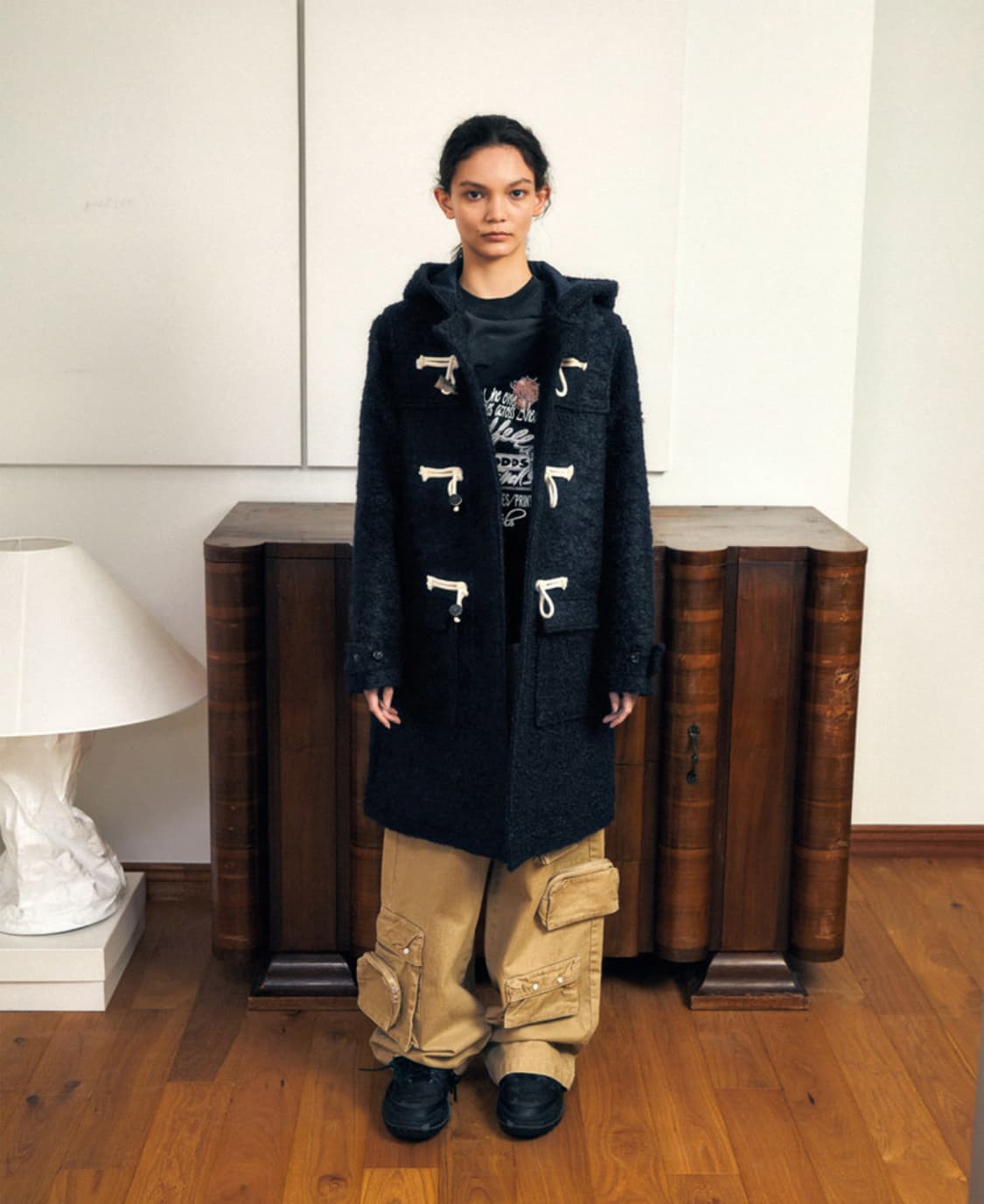 로레일즈 후드 더플 코트 상품이미지3