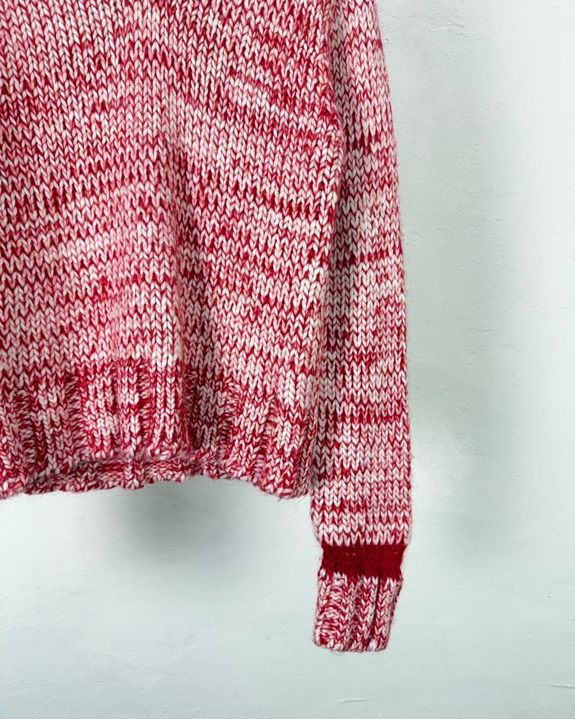 타케오 키쿠치 믹스드 콘트라스 골지 니트 스웨터 상품이미지5