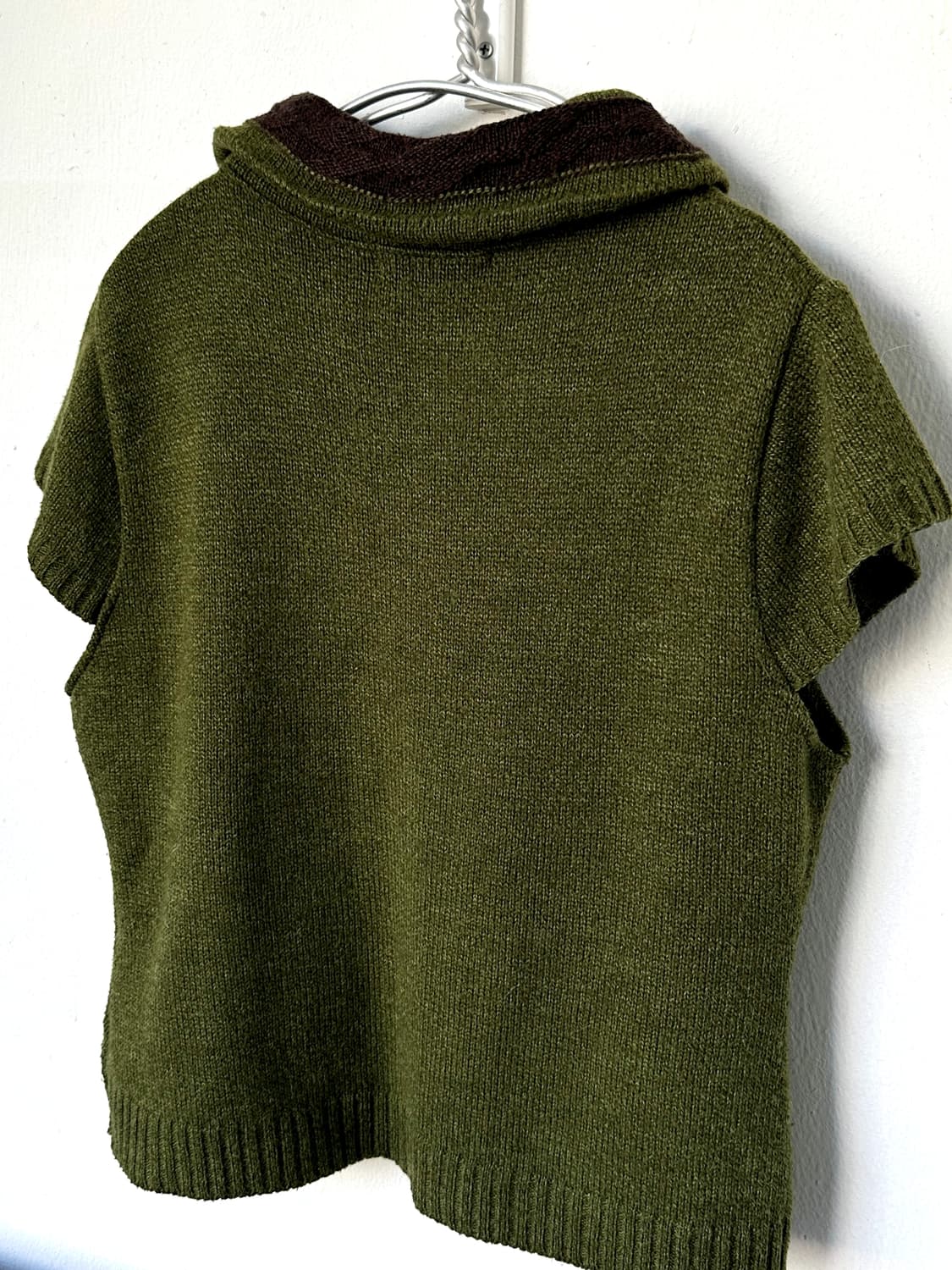 Alpaca blend design knit top 상품이미지8