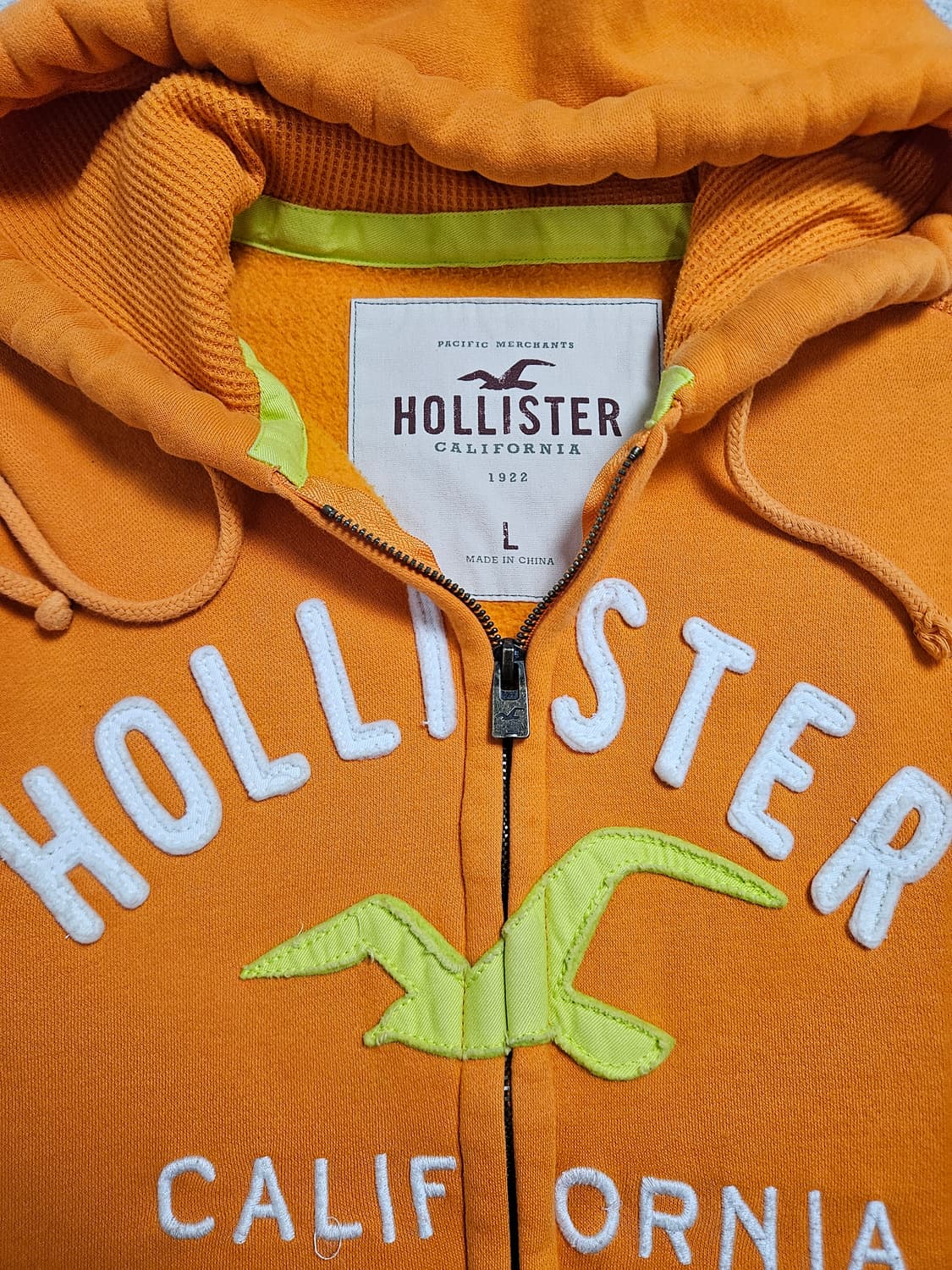 홀리스터 자수 로고 후드 집업 상품이미지7