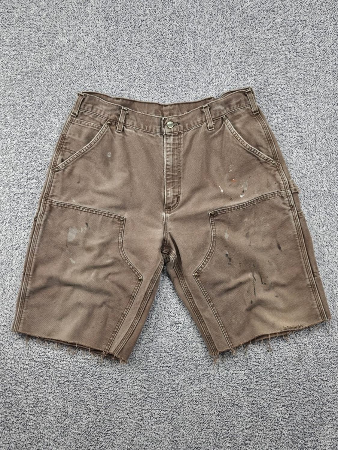 칼하트 덕캔버스 더블니 카펜터 쇼츠 반바지 (36") / 11885 상품이미지1