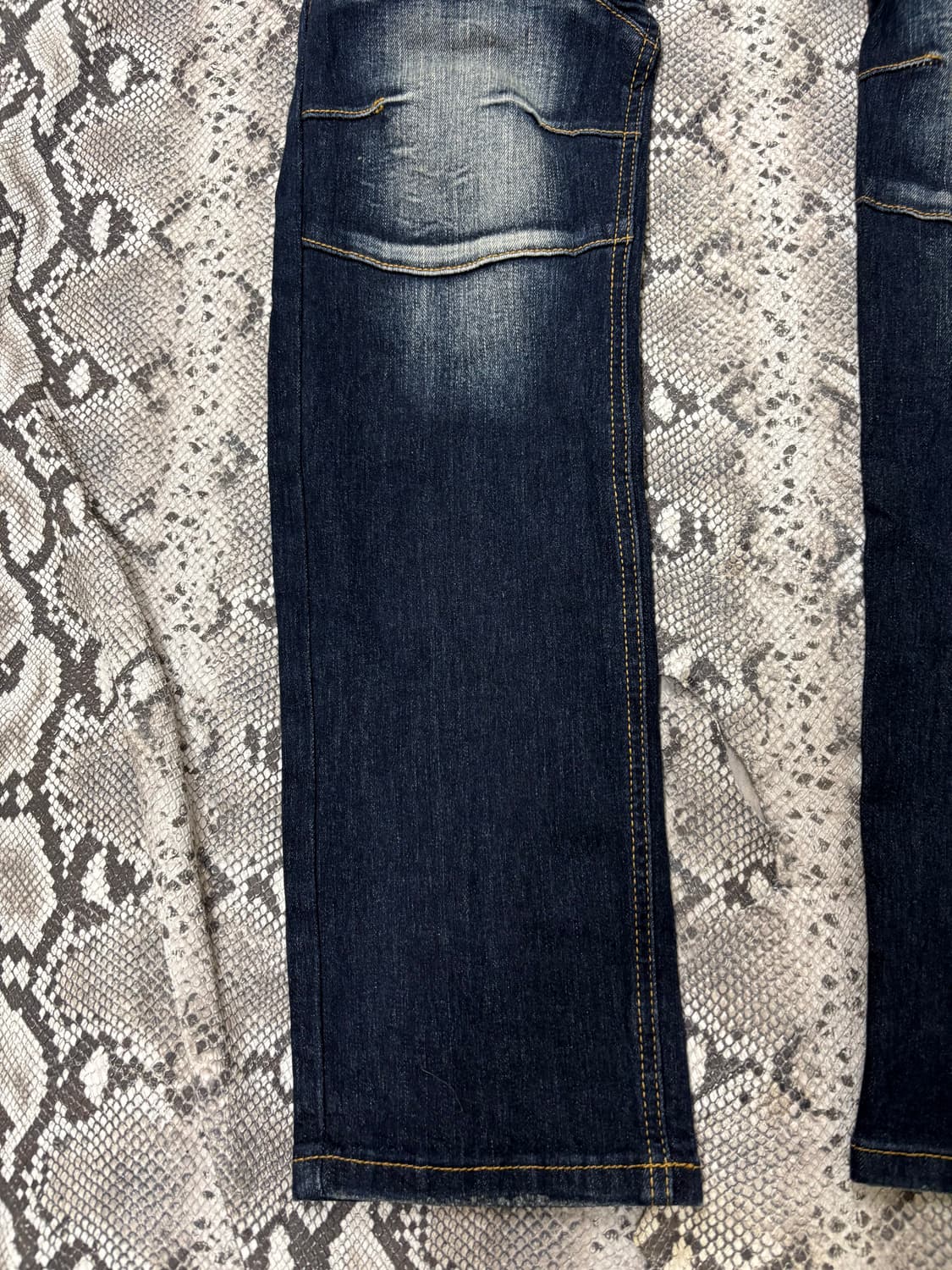 “Vintage” Denim Biker Pants 상품이미지2