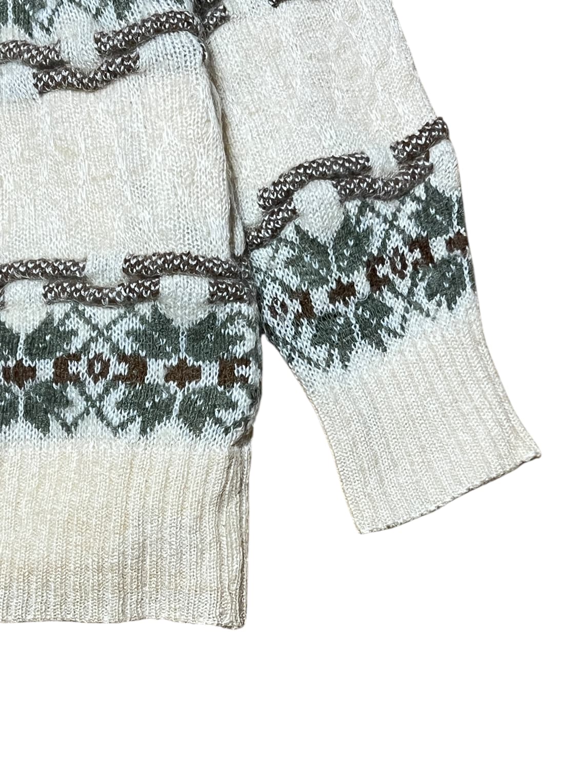 빈티지 라운드 노르딕 니트 가디건 상품이미지3