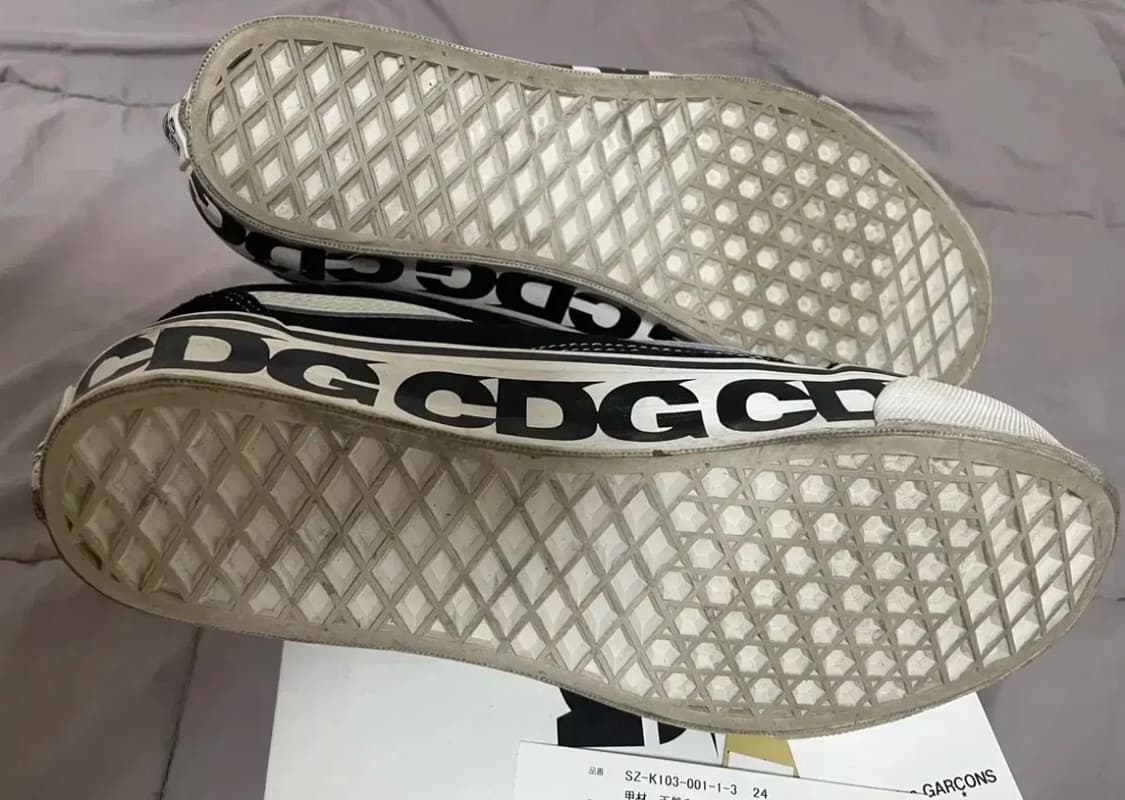 CDG 꼼데가르송 콜라보 반스 올드스쿨 블랙 상품이미지2