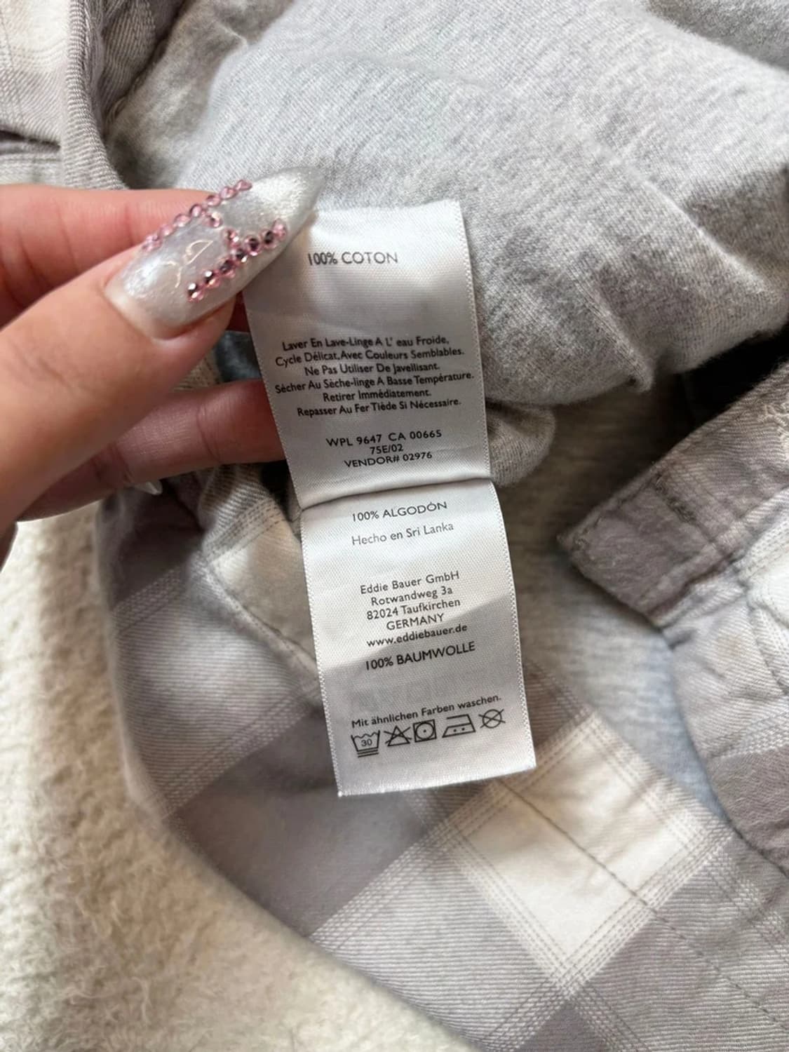 에디바우어 00's 우먼스 플란넬 후드 셔츠 자켓 PN6496 상품이미지7