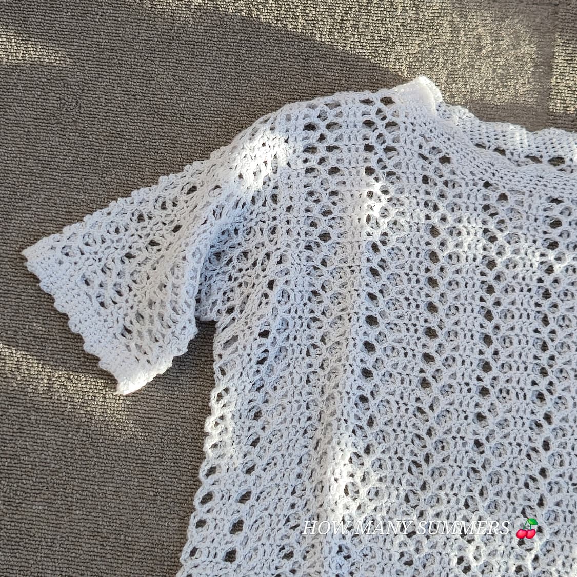 화이트 여름 반팔 니트 상품이미지7