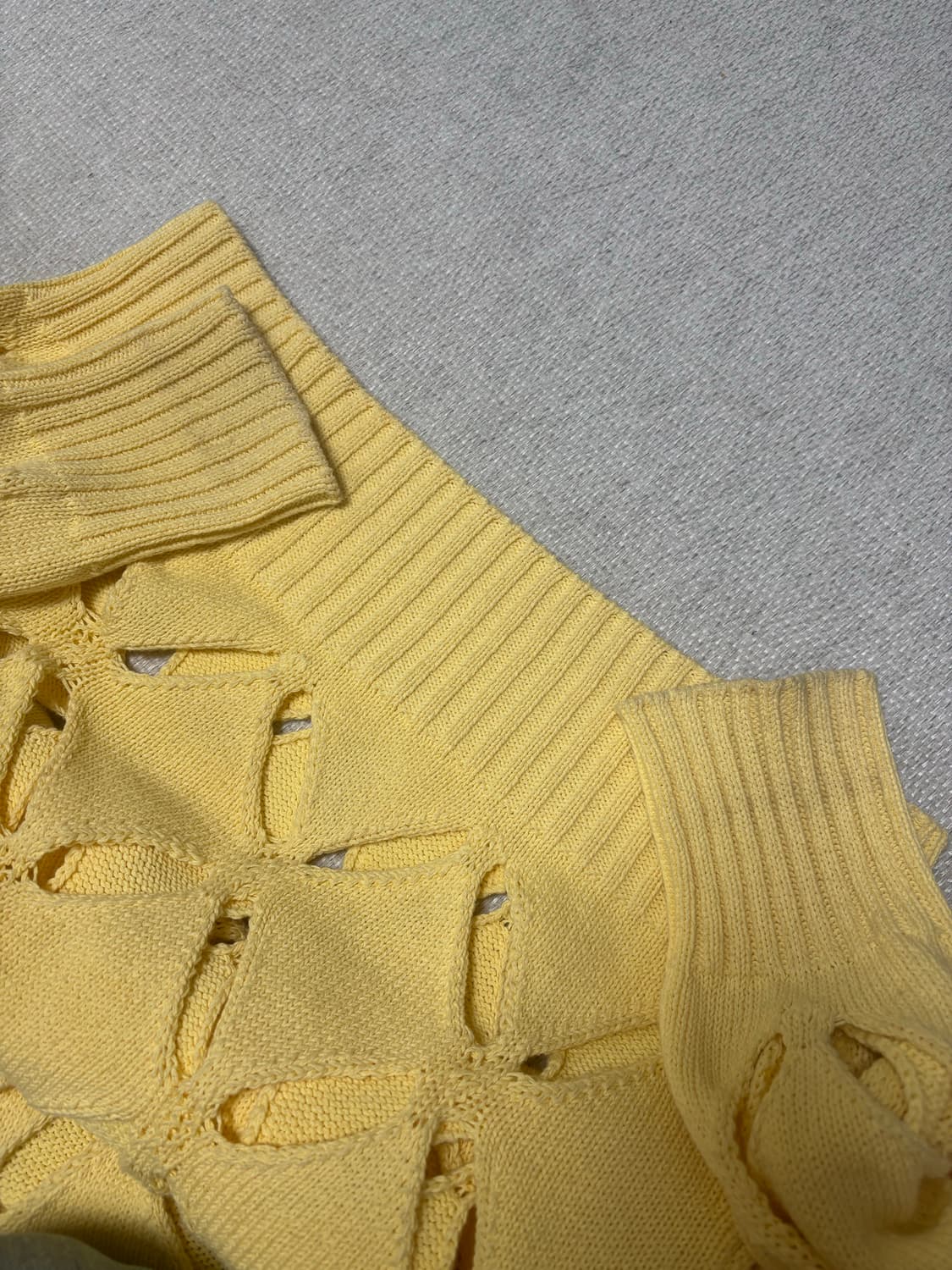 스테판쿡 슬래시 니트 옐로우 s 상품이미지4