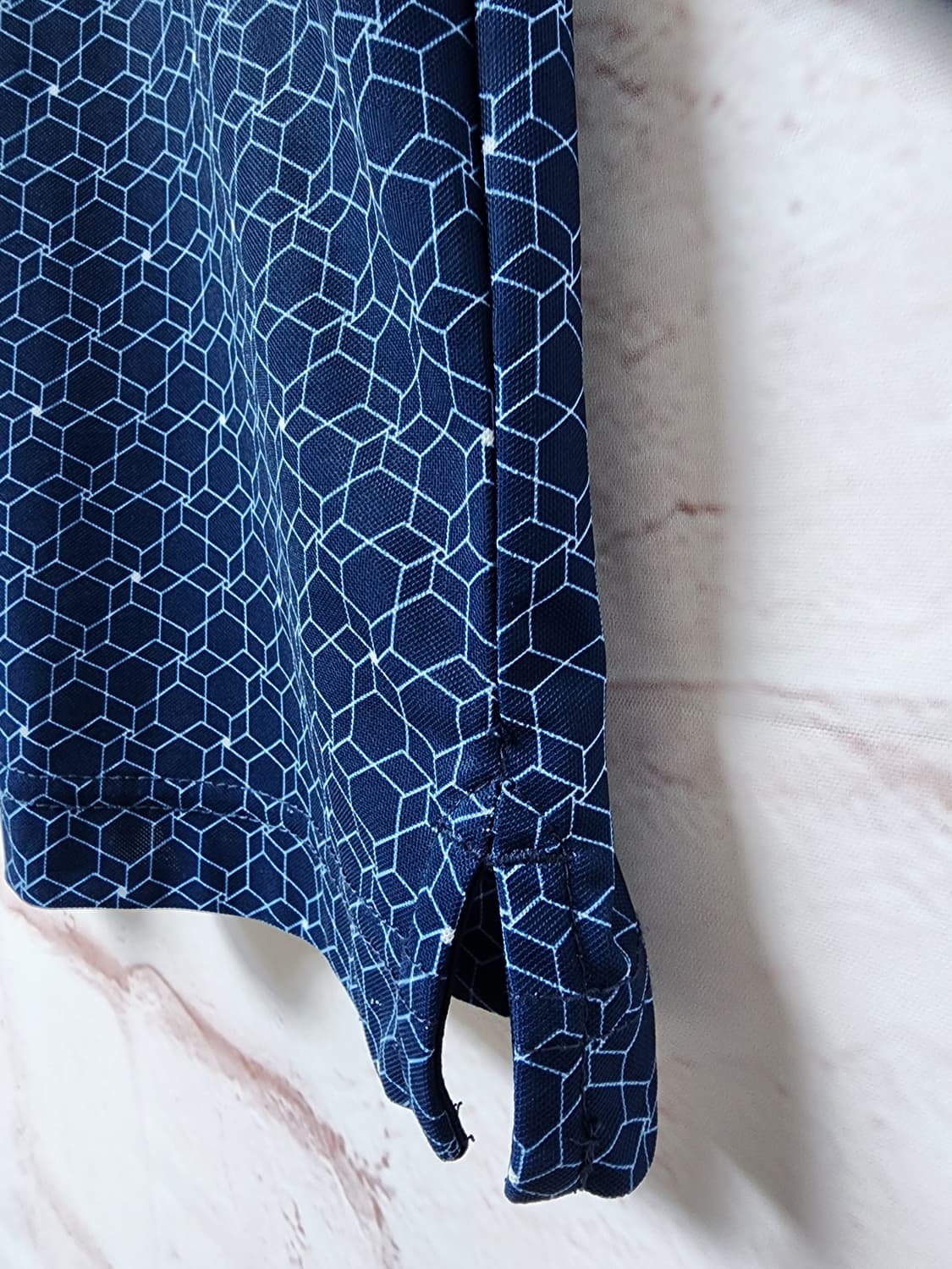 캘러웨이 블루 패턴 반팔 카라티 상품이미지5